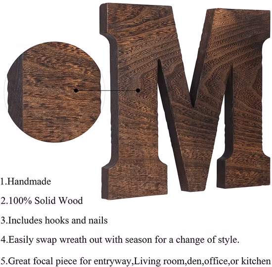Home Office Storage Documents Tray Wood Letter Tray with Handle